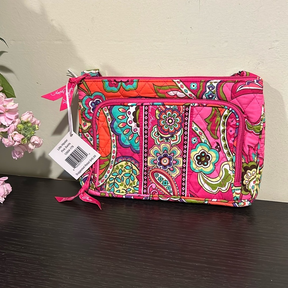 Vera Bradley little hipster pink swirls